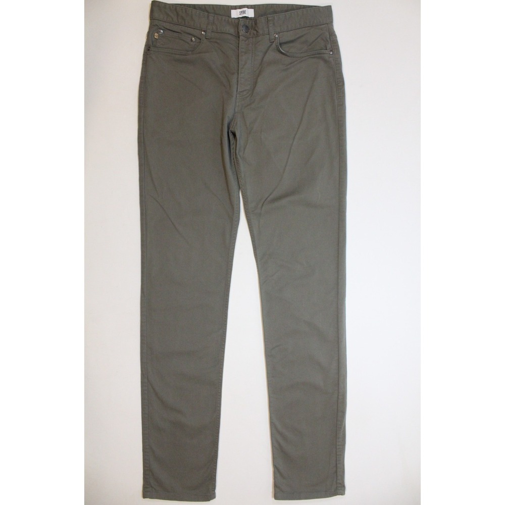 SPOKE‎ Men's Gray Stretch Cotton Pants Size 34x36 Fives Build B